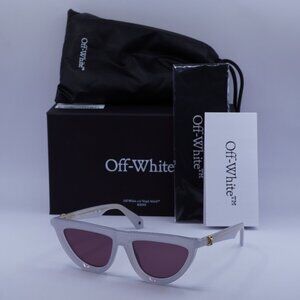 Off-White OERI13V JASPER 0928 Geometric Sunglasses – Grey\ Burgundy